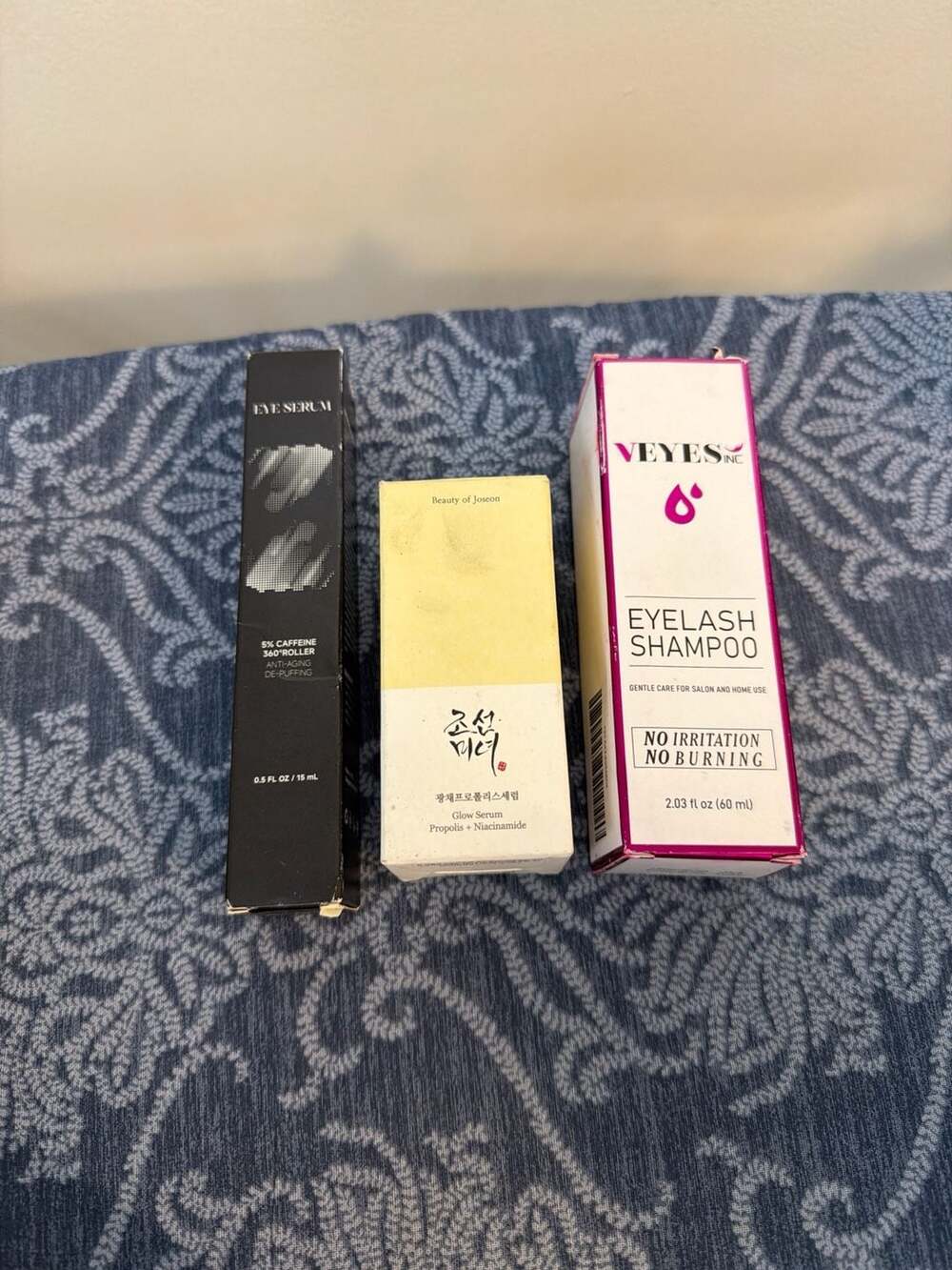 Skincare Bundle: Beauty of Joseon Glow Serum, Veyes Inc Eyelash Shampoo, and 5%